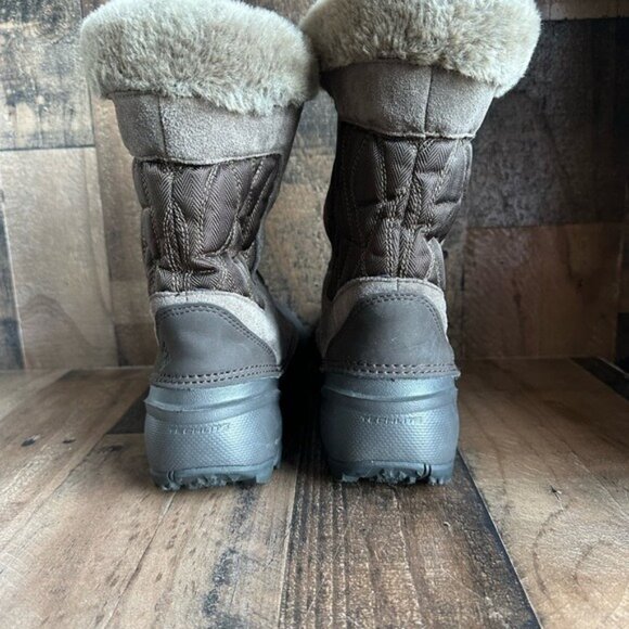 Columbia Womens Fur-Lined Winter Boots 200g Insulation Brown Size 6.5 Waterproof - Picture 5 of 6